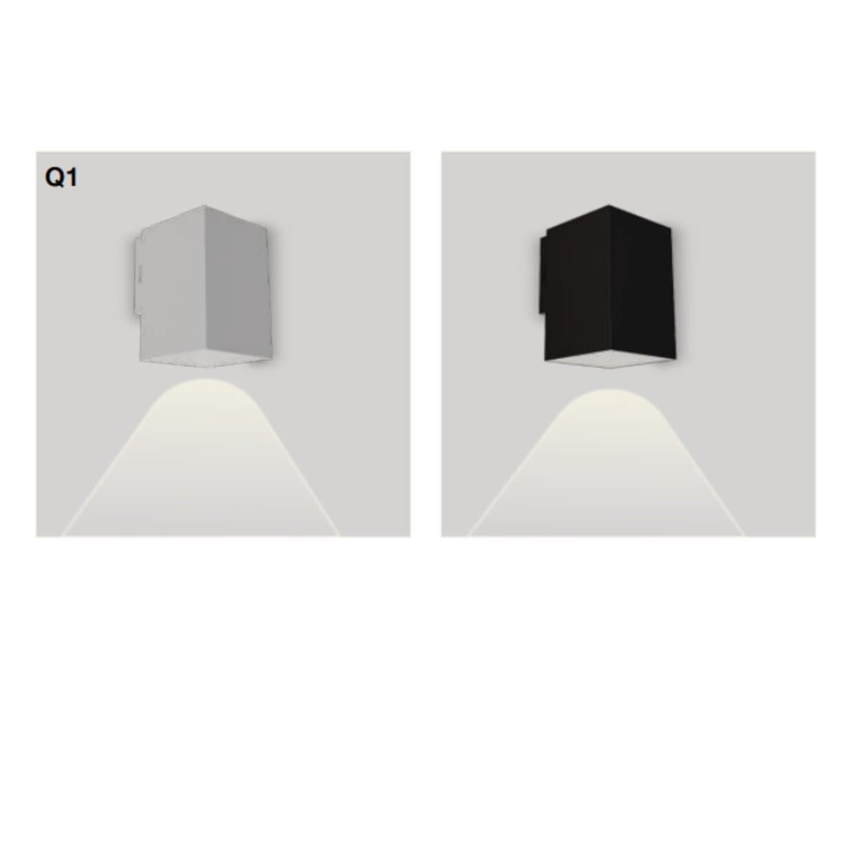 Applique moderno Lampadari Bartalini IDOR Q1 LED IP65 termoplastico monoemissione - 4