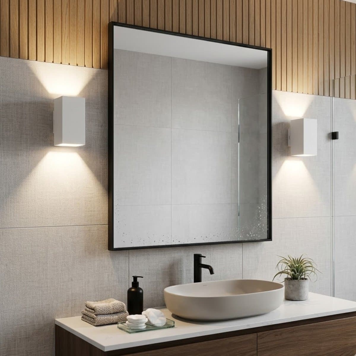 Applique moderno Lampadari Bartalini IDOR Q2 LED CCT IP65 termoplastico biemissione - 4