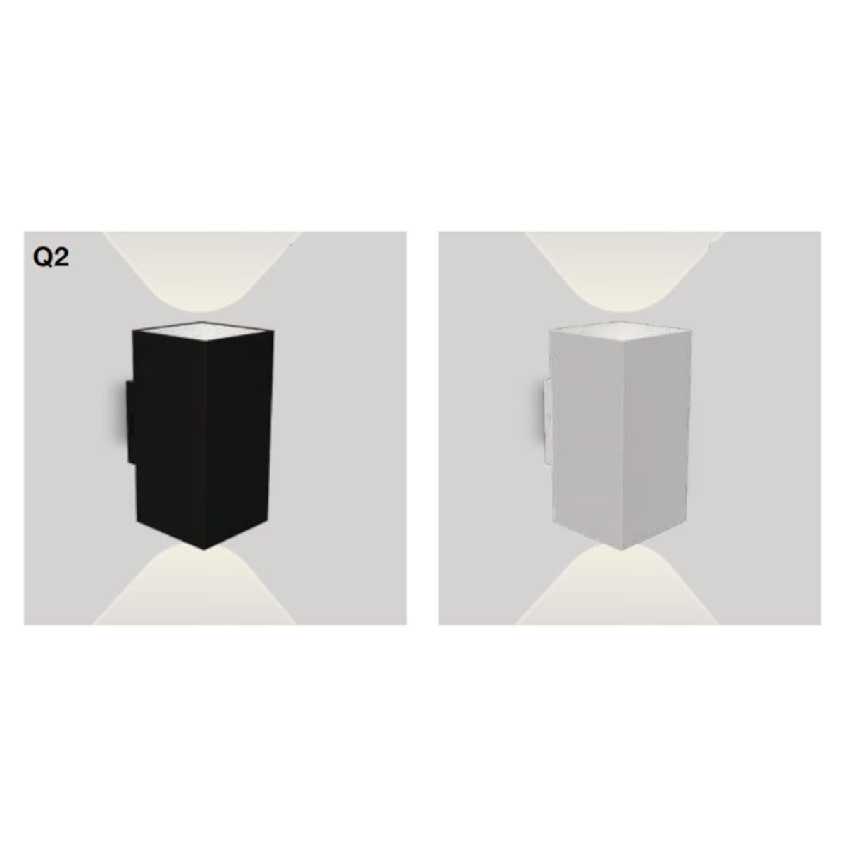 Applique moderno Lampadari Bartalini IDOR Q2 LED CCT IP65 termoplastico biemissione - 6