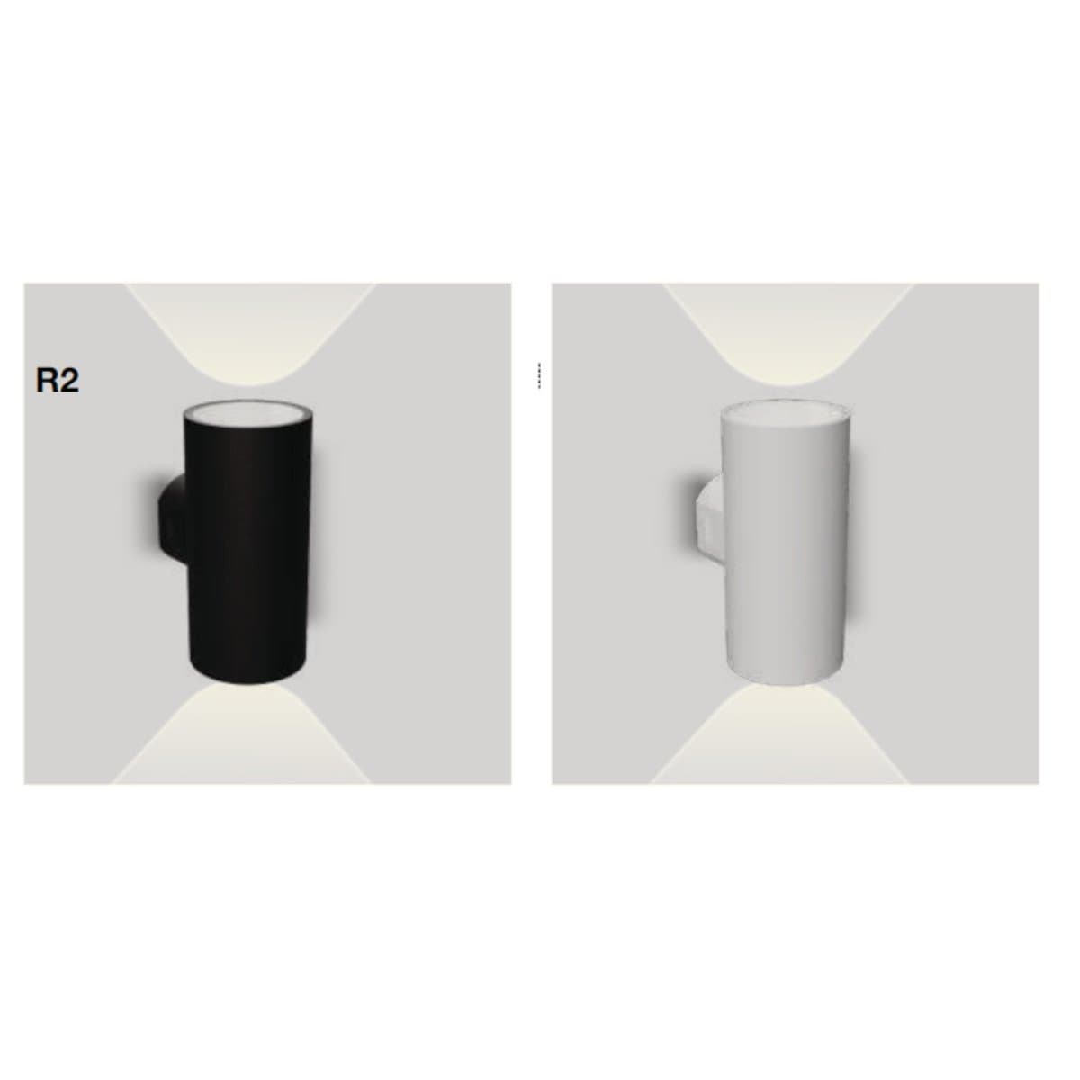 Applique moderno Lampadari Bartalini IDOR R2 LED CCT IP65 termoplastico biemissione - 10