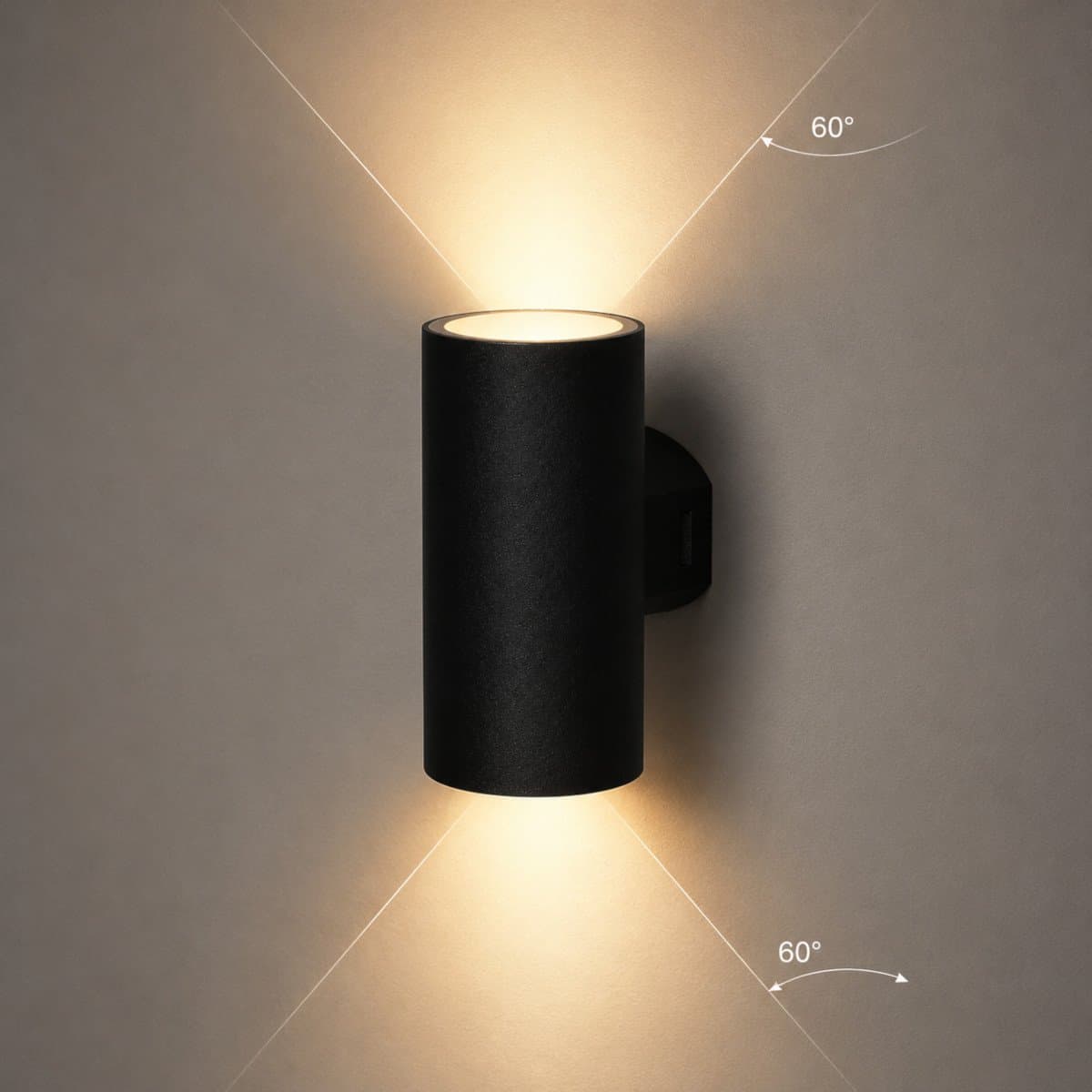 Applique moderno Lampadari Bartalini IDOR R2 LED CCT IP65 termoplastico biemissione - 2