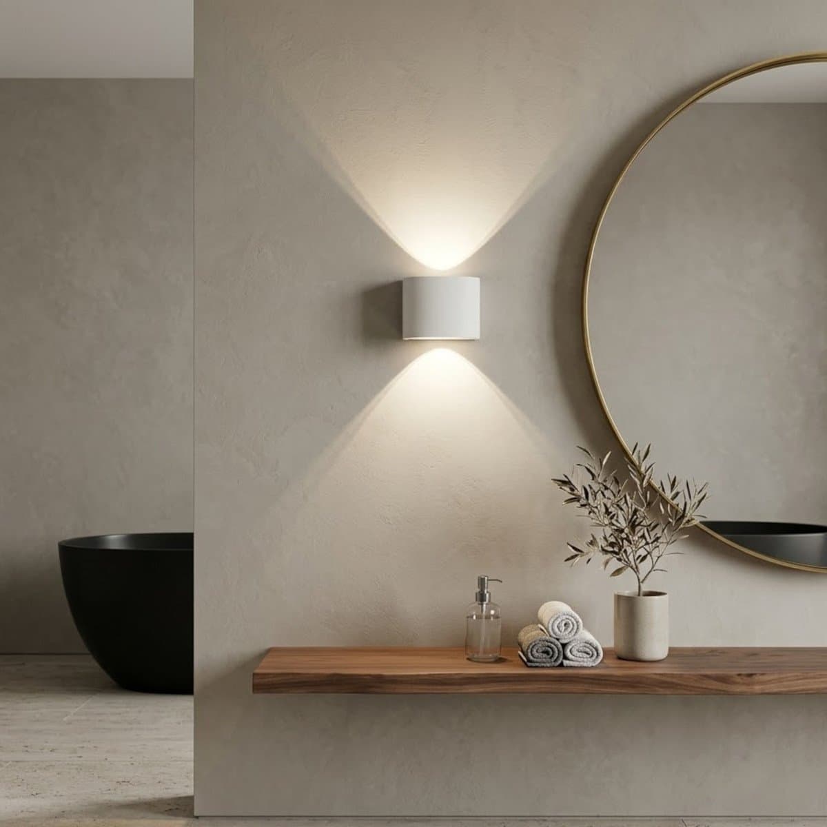 Applique led Lampadari Bartalini SULUCO CCT IP54 alluminio termoplastica biemissione - 3