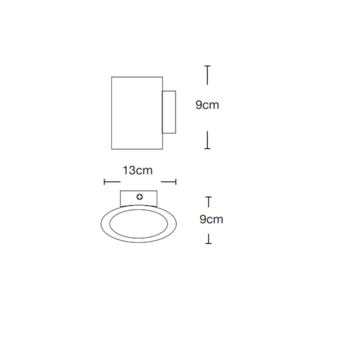 Applique led Lampadari Bartalini SULUCO CCT IP54 alluminio termoplastica biemissione - 7