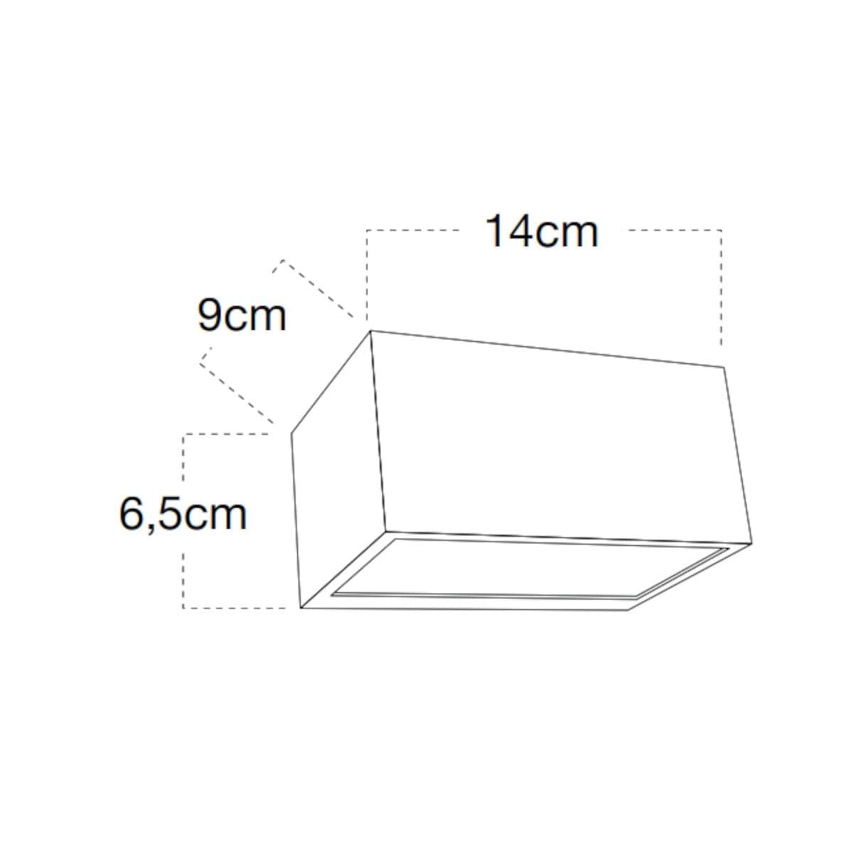 Applique led Lampadari Bartalini KCIRB SHORT CCT IP54 alluminio biemissione - 5