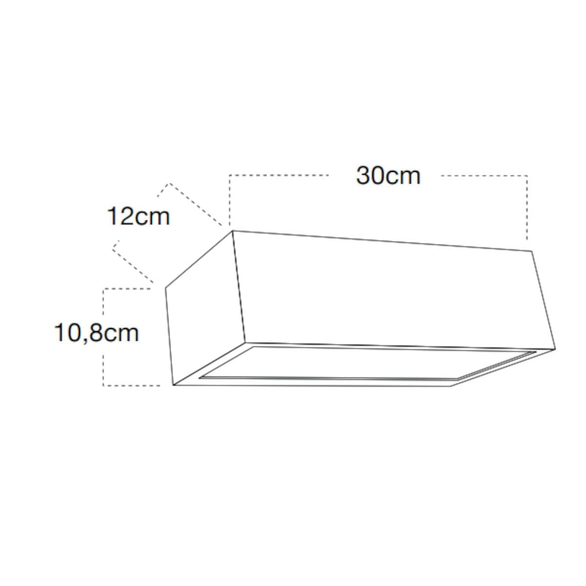 Applique led Lampadari Bartalini KCIRB LONG CCT IP54 alluminio biemissione - 6