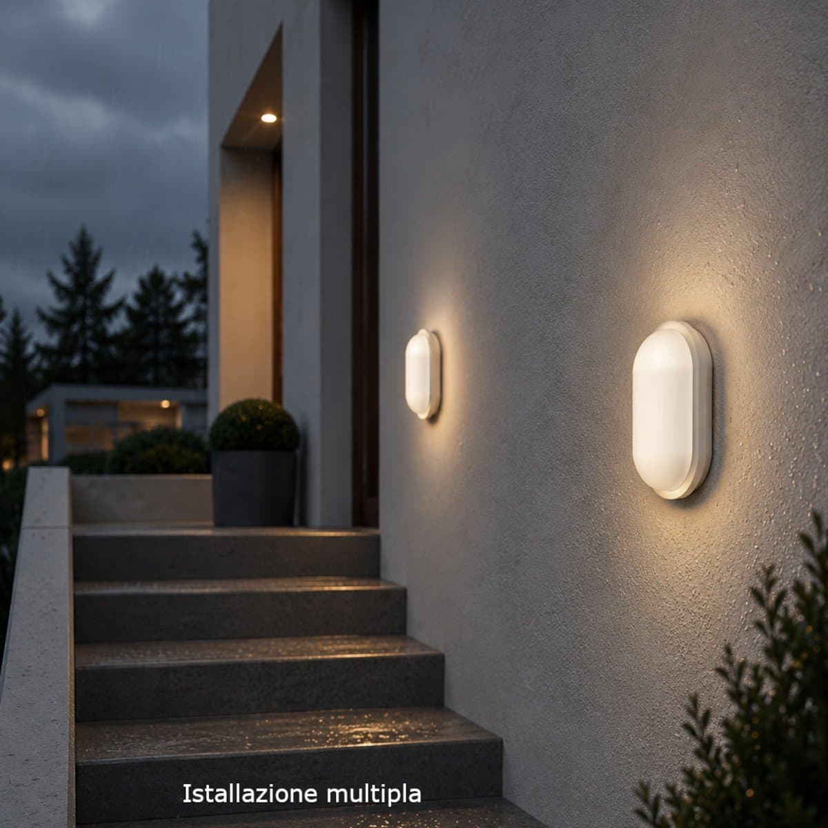 Applique moderna Lampadari Bartalini OILAP O 15 LED CCT IP65 policarbonato - 2