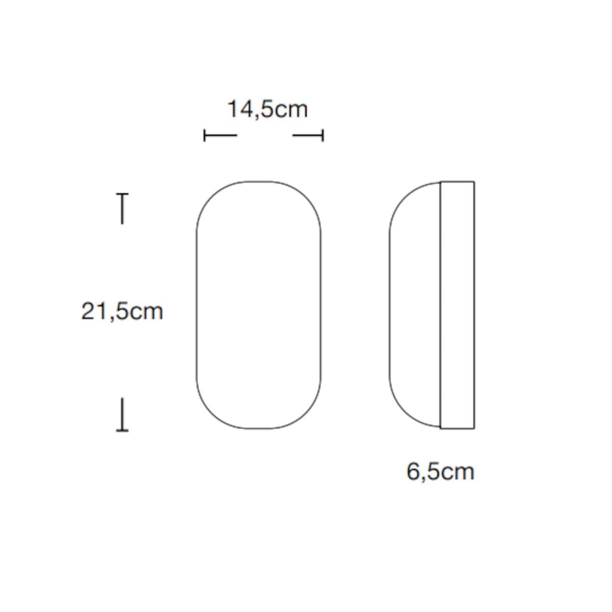 Applique moderna Lampadari Bartalini OILAP O 15 LED CCT IP65 policarbonato - 4