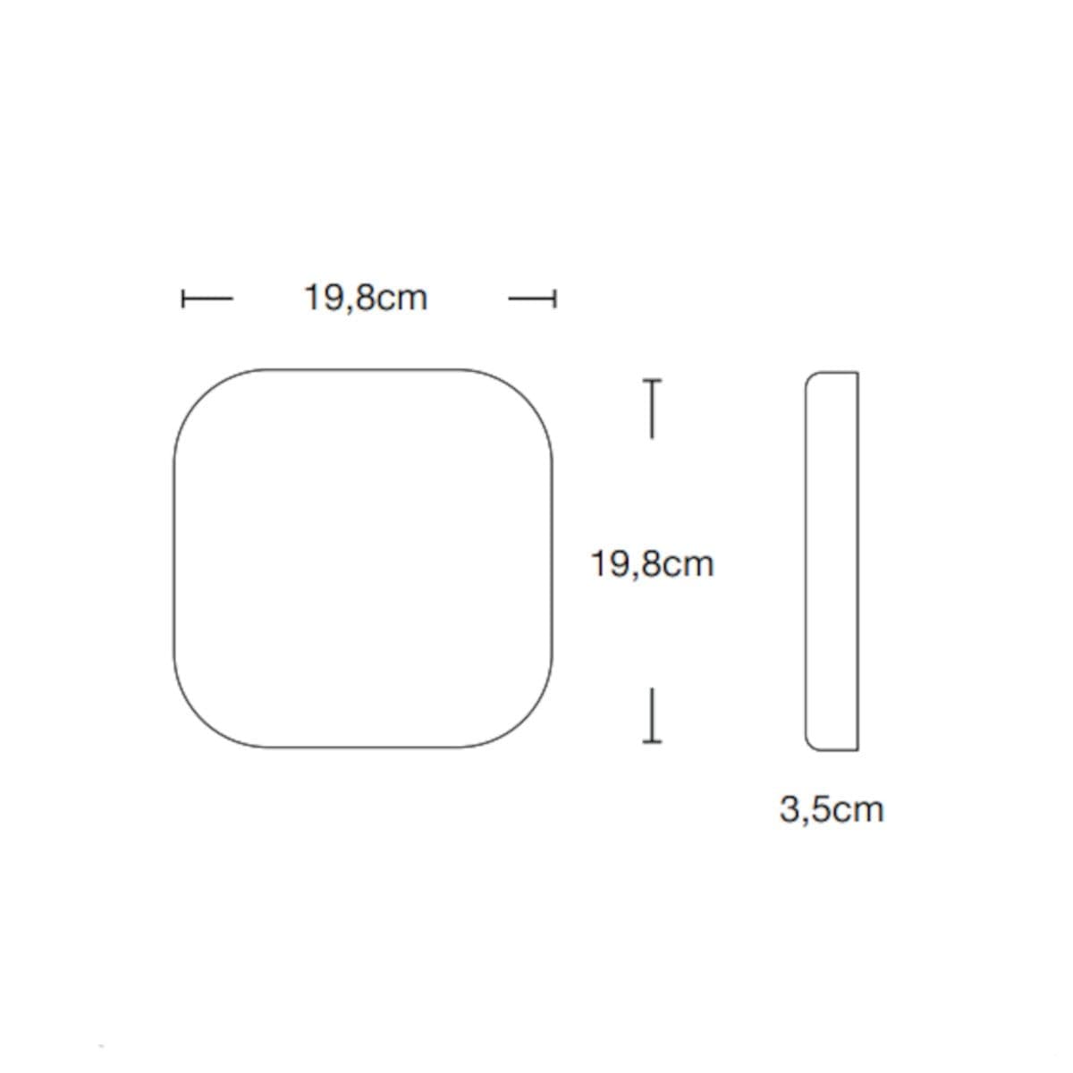Applique moderno Lampadari Bartalini SYAWLA LED 4000 IP65 acrilico termoplastico - 3