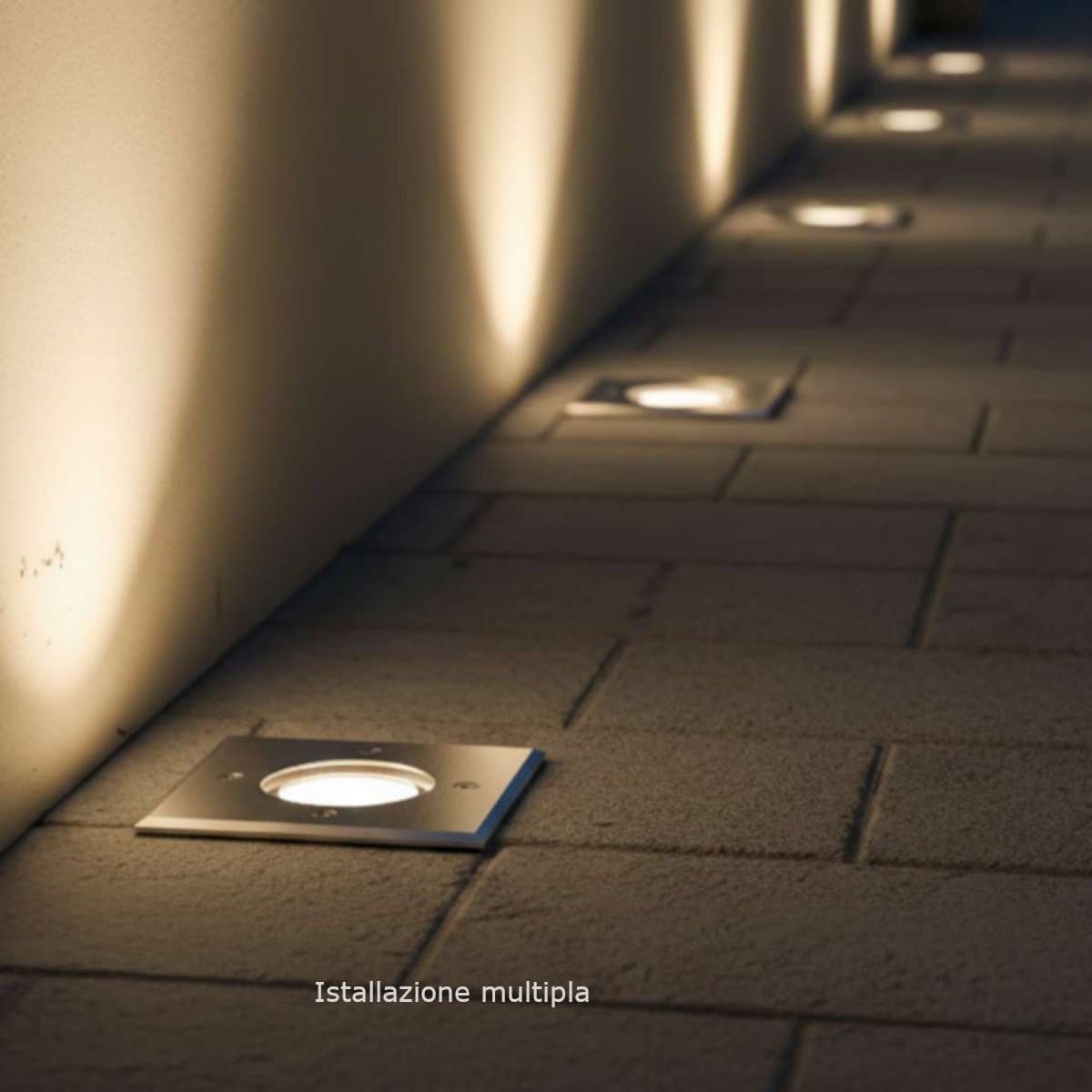Incasso terra Lampadari Bartalini INRAN Q GU10 LED IP65 acciaio vetro - 2