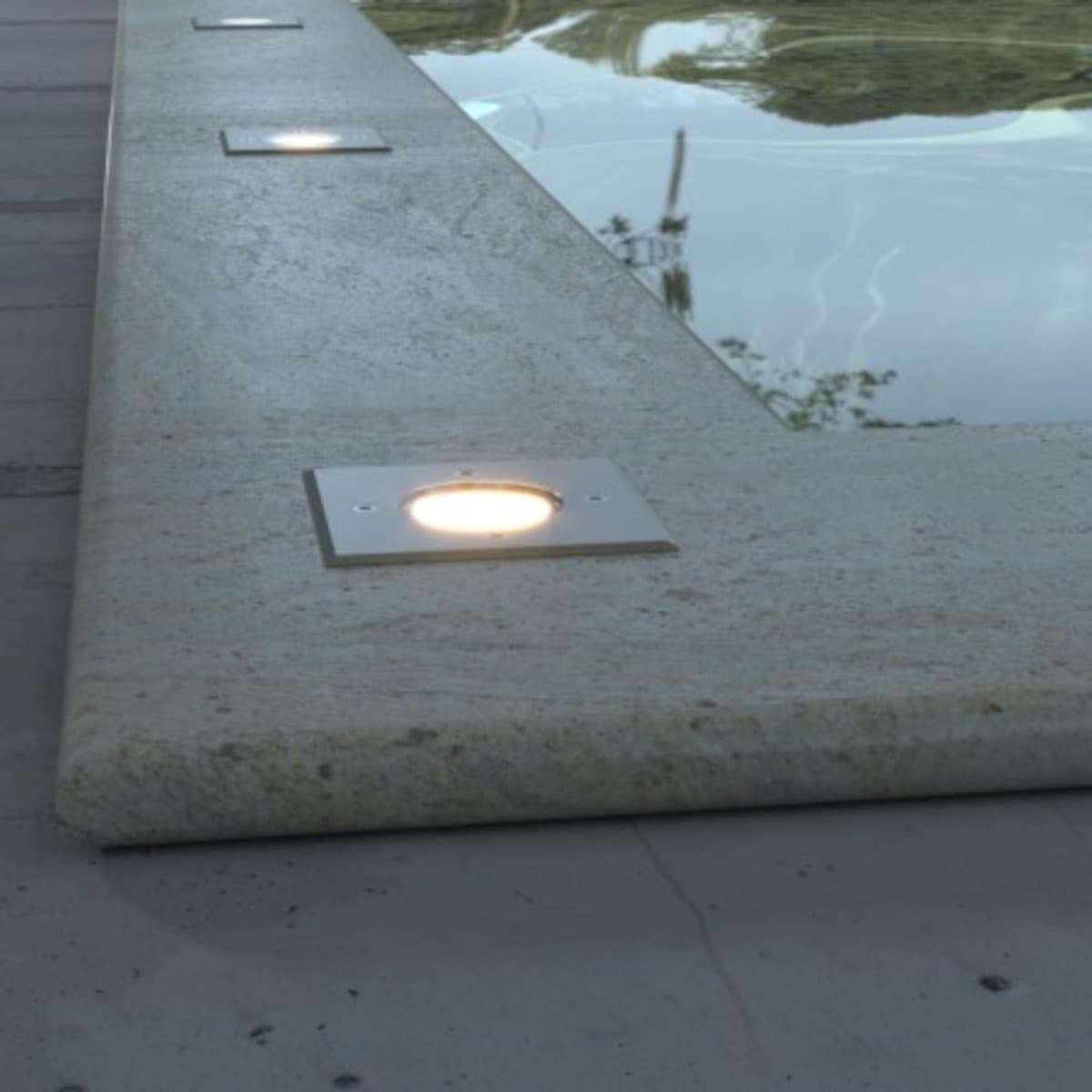 Incasso terra Lampadari Bartalini INRAN Q GU10 LED IP65 acciaio vetro - 3