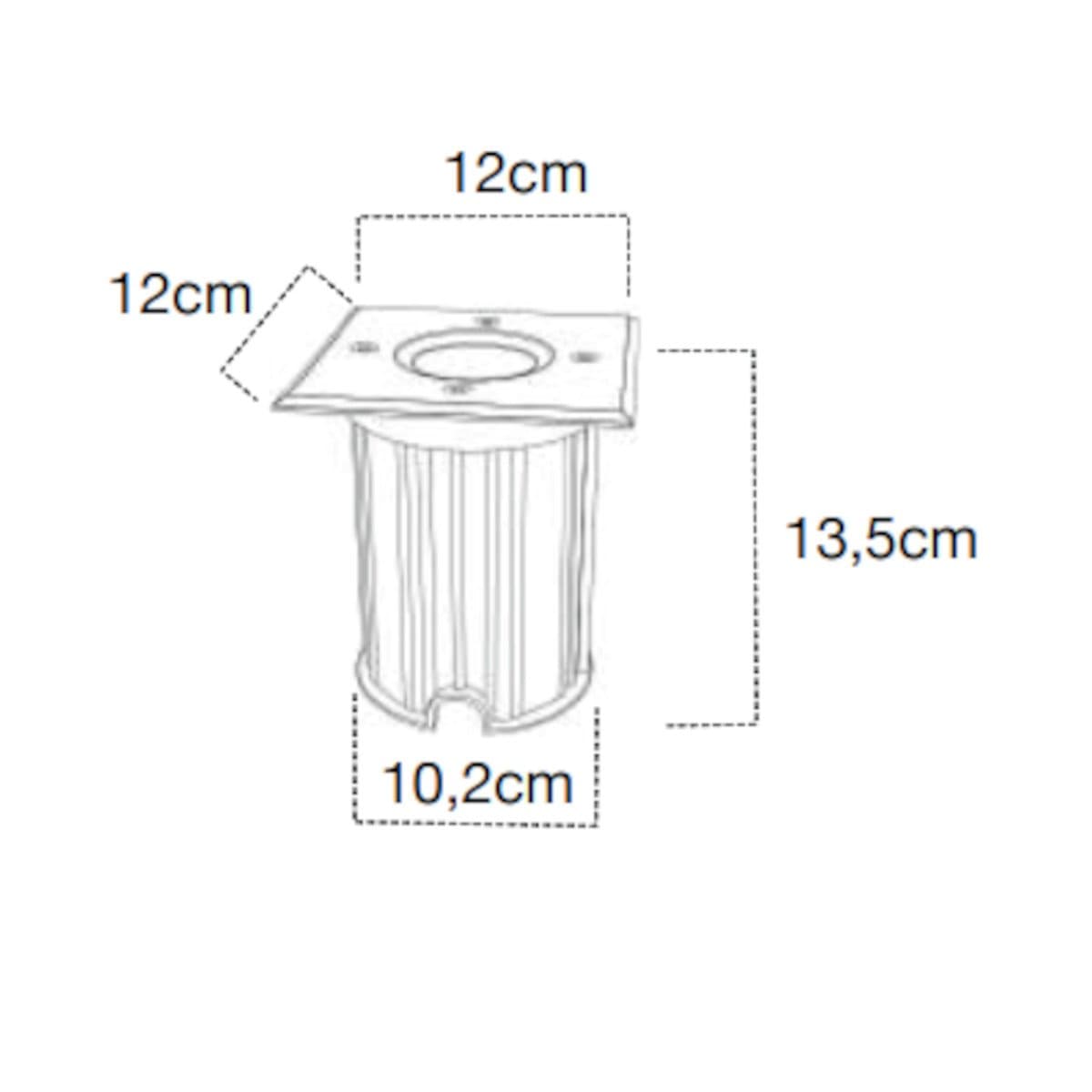 Incasso terra Lampadari Bartalini INRAN Q GU10 LED IP65 acciaio vetro - 4