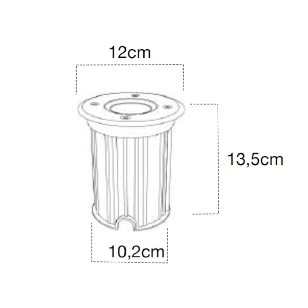Incasso terra Lampadari Bartalini INRAN R GU10 LED IP65 acciaio vetro - 3