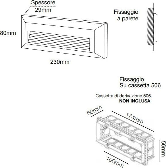 Segnapasso incasso Lampadari Bartalini OIBBUG 506 CCT LED IP65 termoplastico - 5