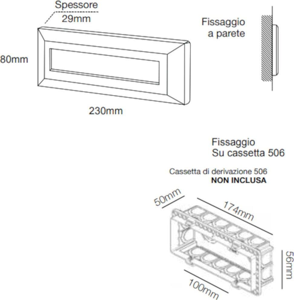 Segnapasso incasso Lampadari Bartalini ILOVIT 506 CCT LED IP65 termoplastico - 6
