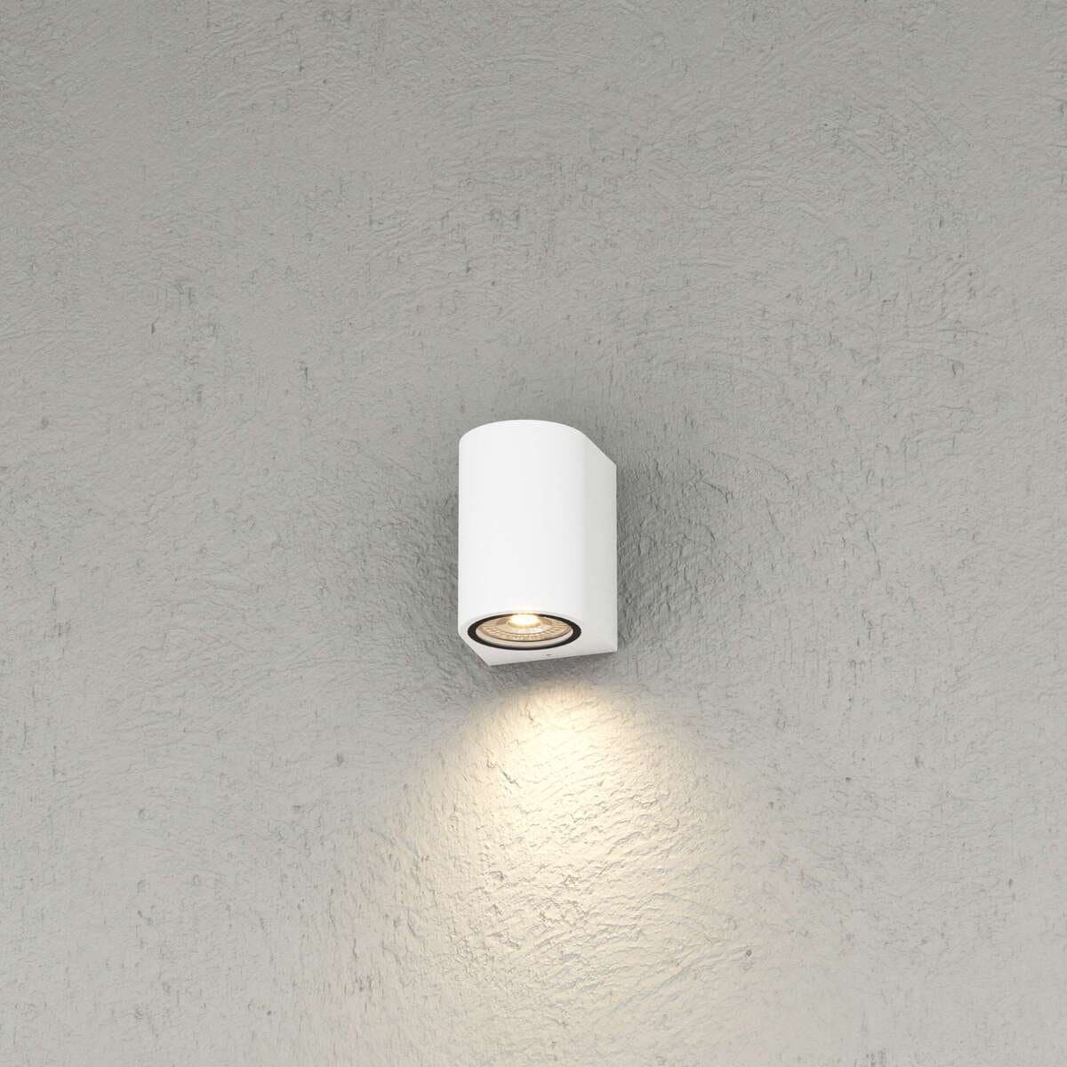 Applique monoemissione Top Light LIONE AP GU10 LED IP65 alluminio vetro - 2