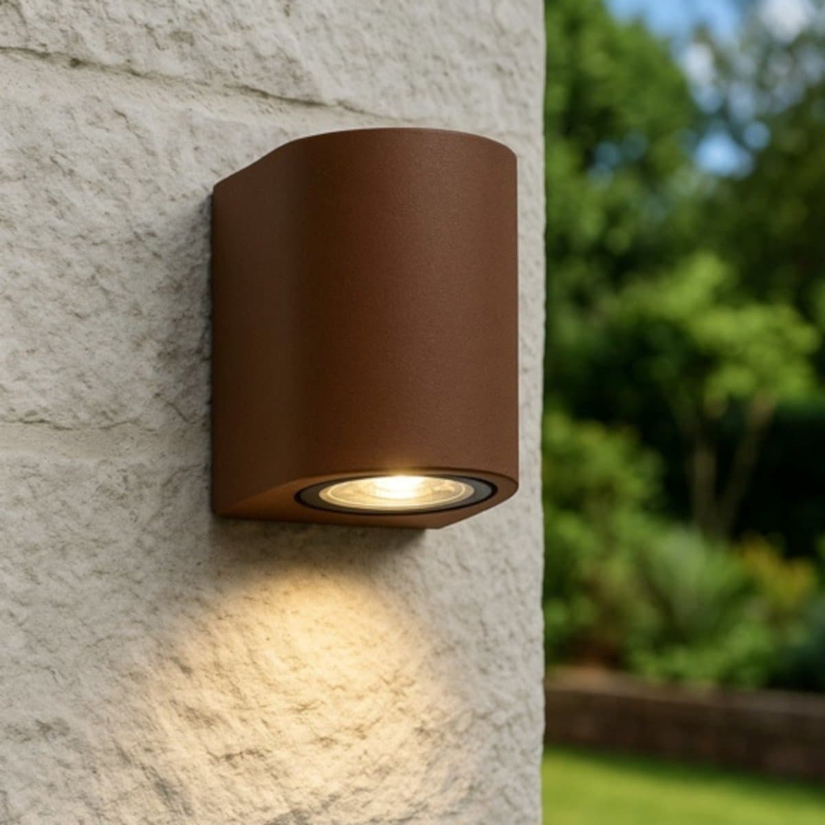 Applique monoemissione Top Light LIONE AP GU10 LED IP65 alluminio vetro - 9