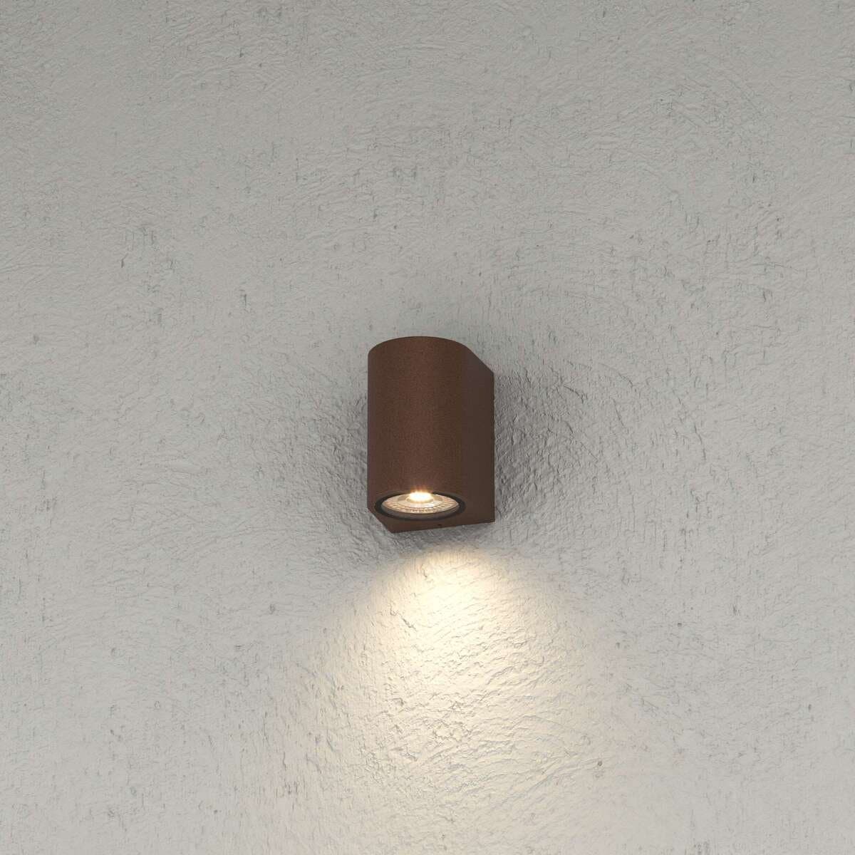 Applique monoemissione Top Light LIONE AP GU10 LED IP65 alluminio vetro - 10