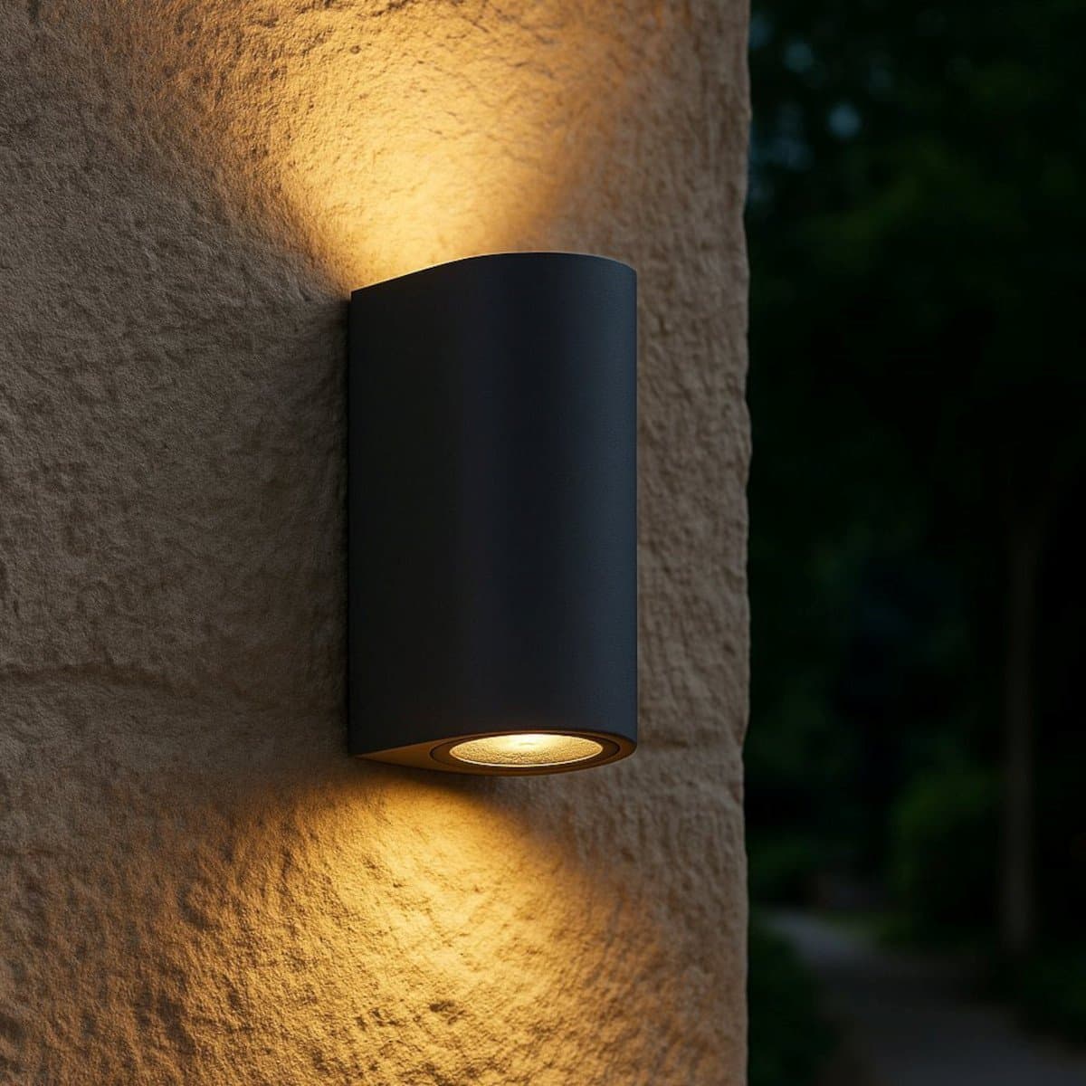 Applique biemissione Top Light LIONE AG GU10 LED IP65 alluminio vetro - 4