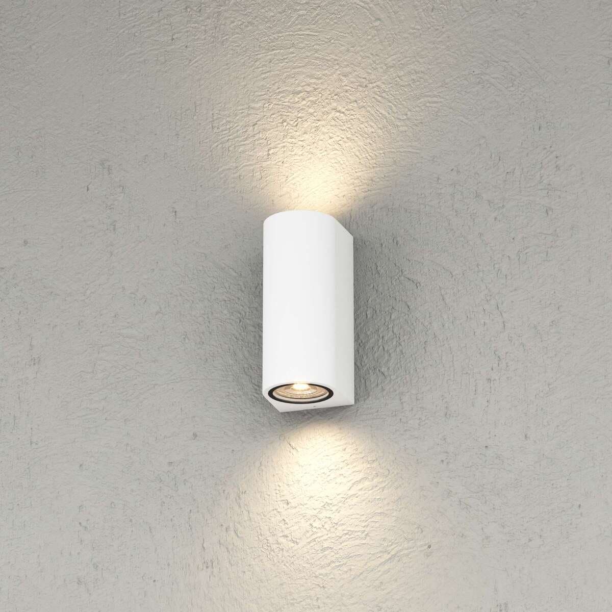Applique biemissione Top Light LIONE AG GU10 LED IP65 alluminio vetro - 6