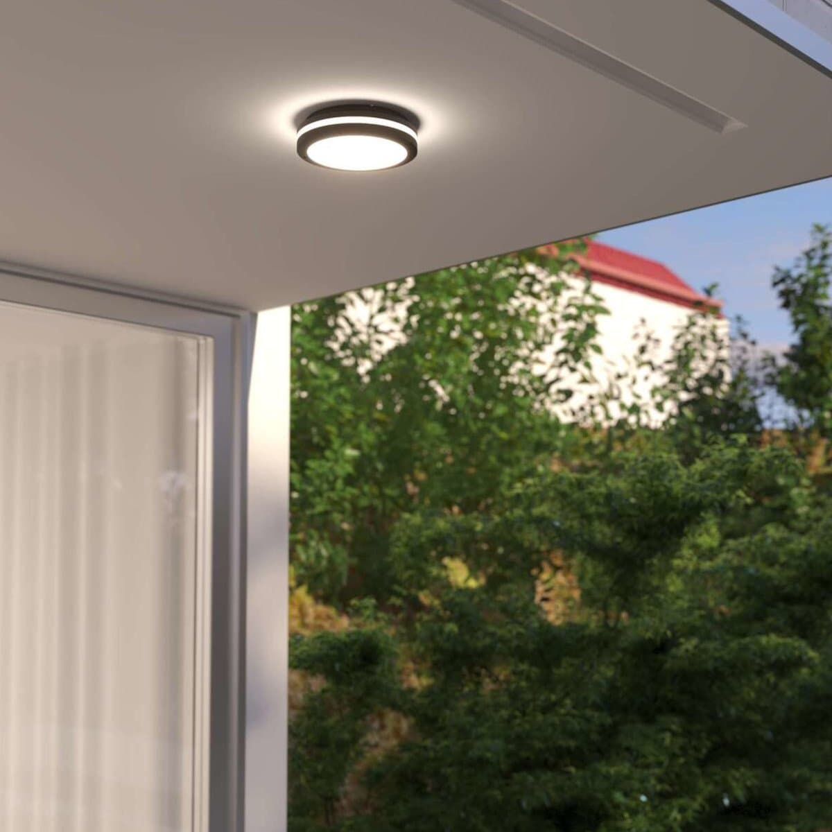 Plafoniera moderna Top Light SOHO 14 GX53 LED IP54 alluminio policarbonato - 3