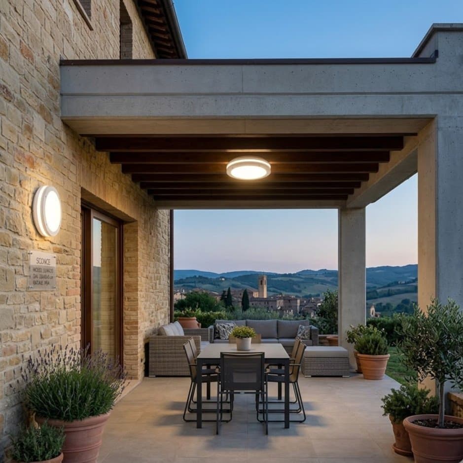 Plafoniera moderna Top Light SOHO 30 GX53 LED IP54 alluminio policarbonato - 3
