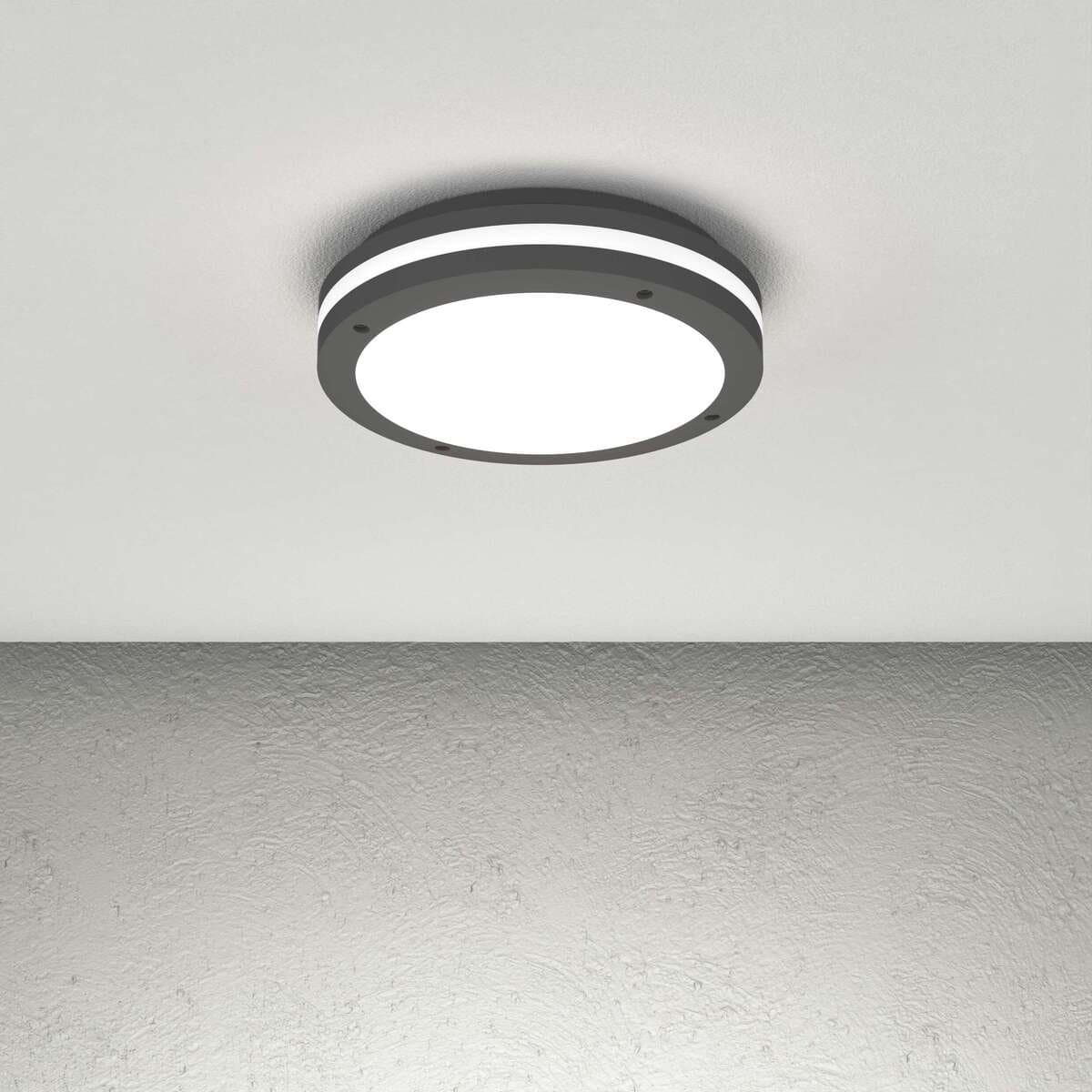 Plafoniera moderna Top Light SOHO 30 GX53 LED IP54 alluminio policarbonato - 5