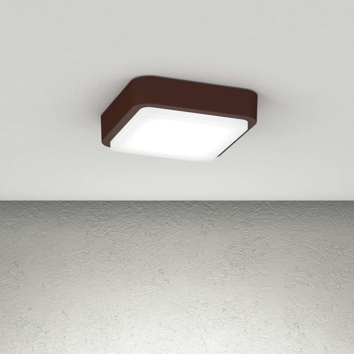 Plafoniera classica Top Light IRVINE 28 CO GX53 LED IP54 alluminio policarbonato - 2