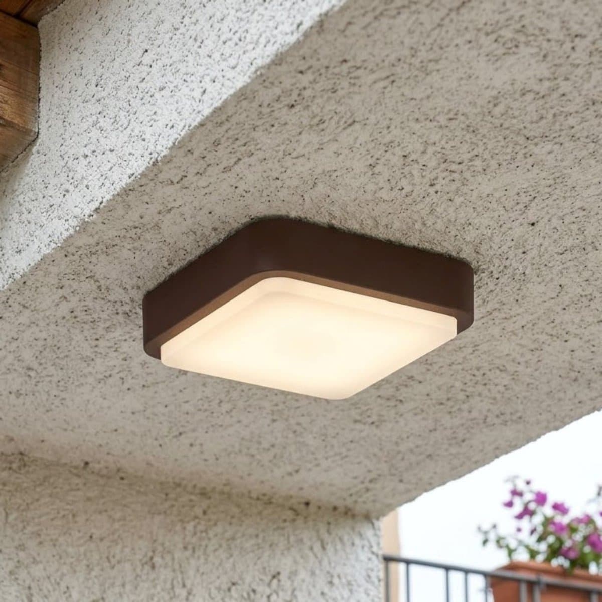 Plafoniera classica Top Light IRVINE 28 CO GX53 LED IP54 alluminio policarbonato - 3
