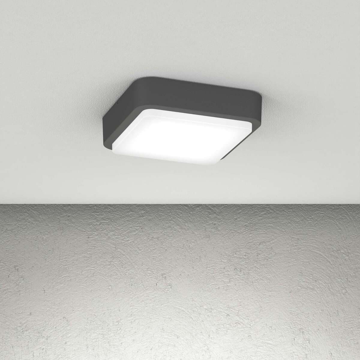 Plafoniera moderna Top Light IRVINE 28 GX53 LED IP54 alluminio policarbonato - 2