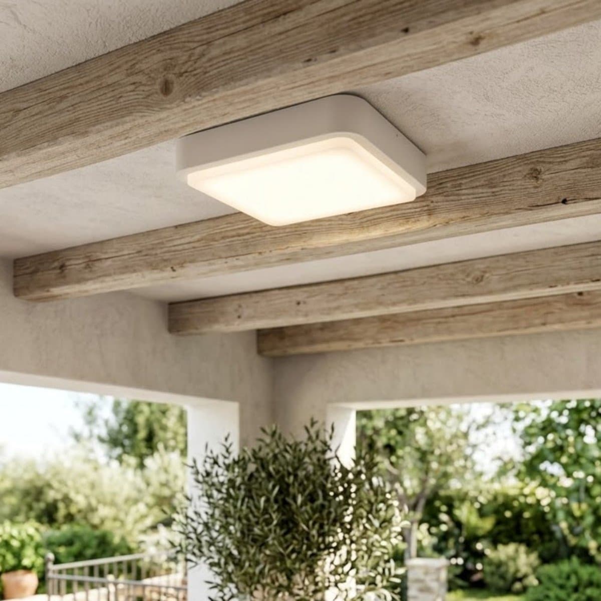 Plafoniera moderna Top Light IRVINE 37 GX53 LED IP54 alluminio policarbonato - 4