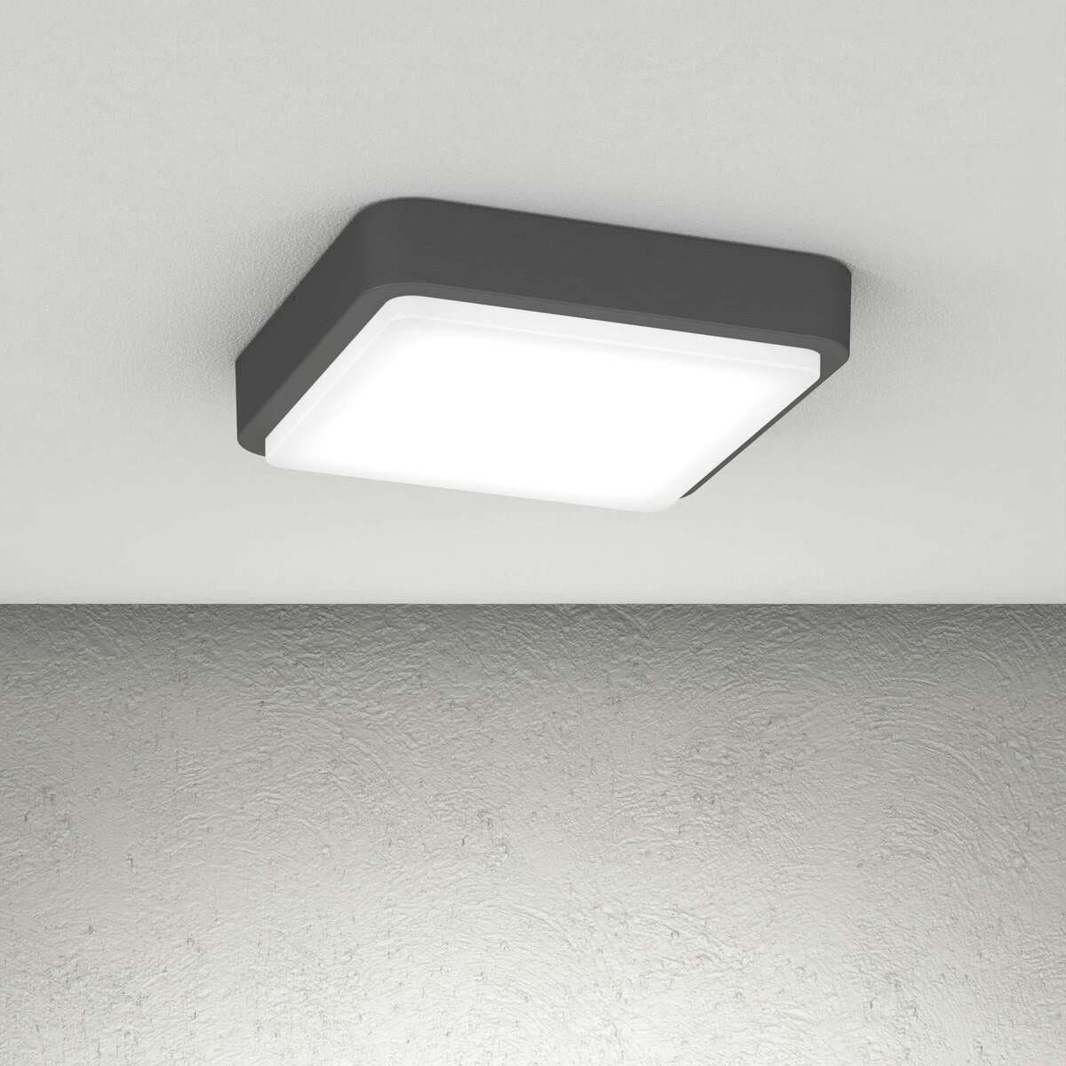 Plafoniera moderna Top Light IRVINE 37 GX53 LED IP54 alluminio policarbonato - 6