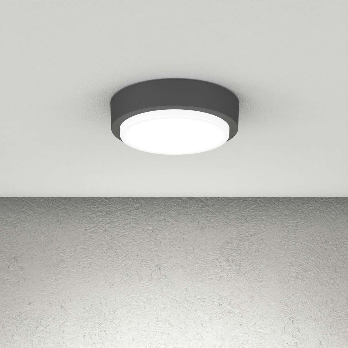 Plafoniera moderna Top Light BAKU 28 GX53 LED IP54 alluminio policarbonato - 2