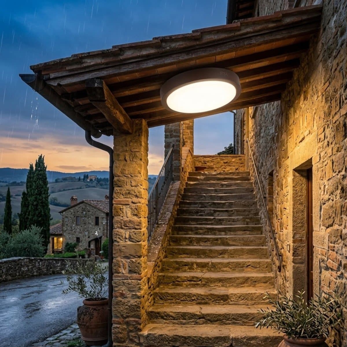 Plafoniera classica Top Light BAKU 37 CO GX53 LED IP54 alluminio policarbonato - 4
