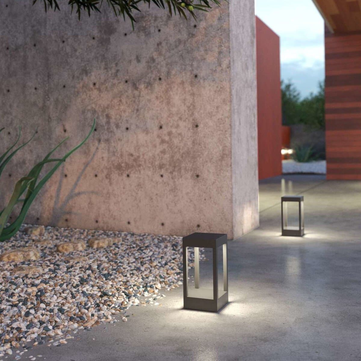 Paletto moderno Top Light MONACO PA30 GA LED 3000 IP54 alluminio - 4