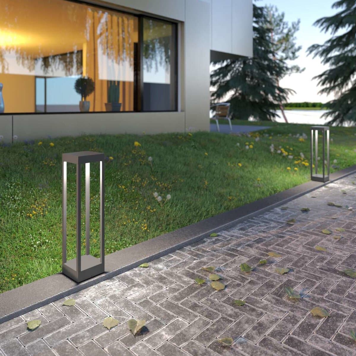 Paletto moderno Top Light MONACO PA60 GA LED 3000 IP54 alluminio - 4