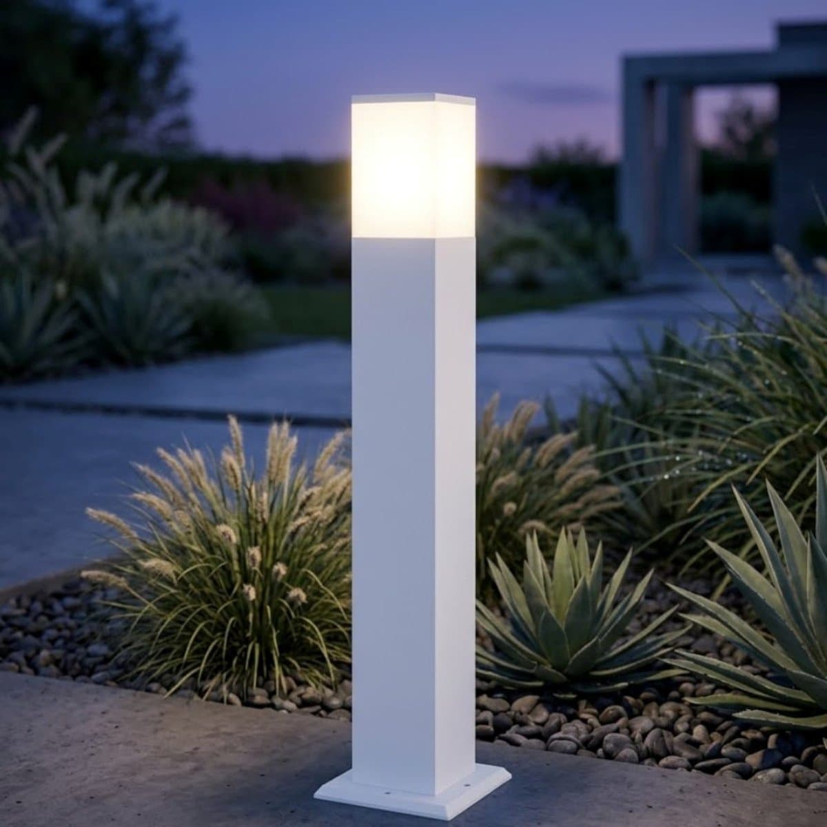 Lampioncino moderno Top Light NIZZA E27 LED IP44 alluminio policarbonato - 3