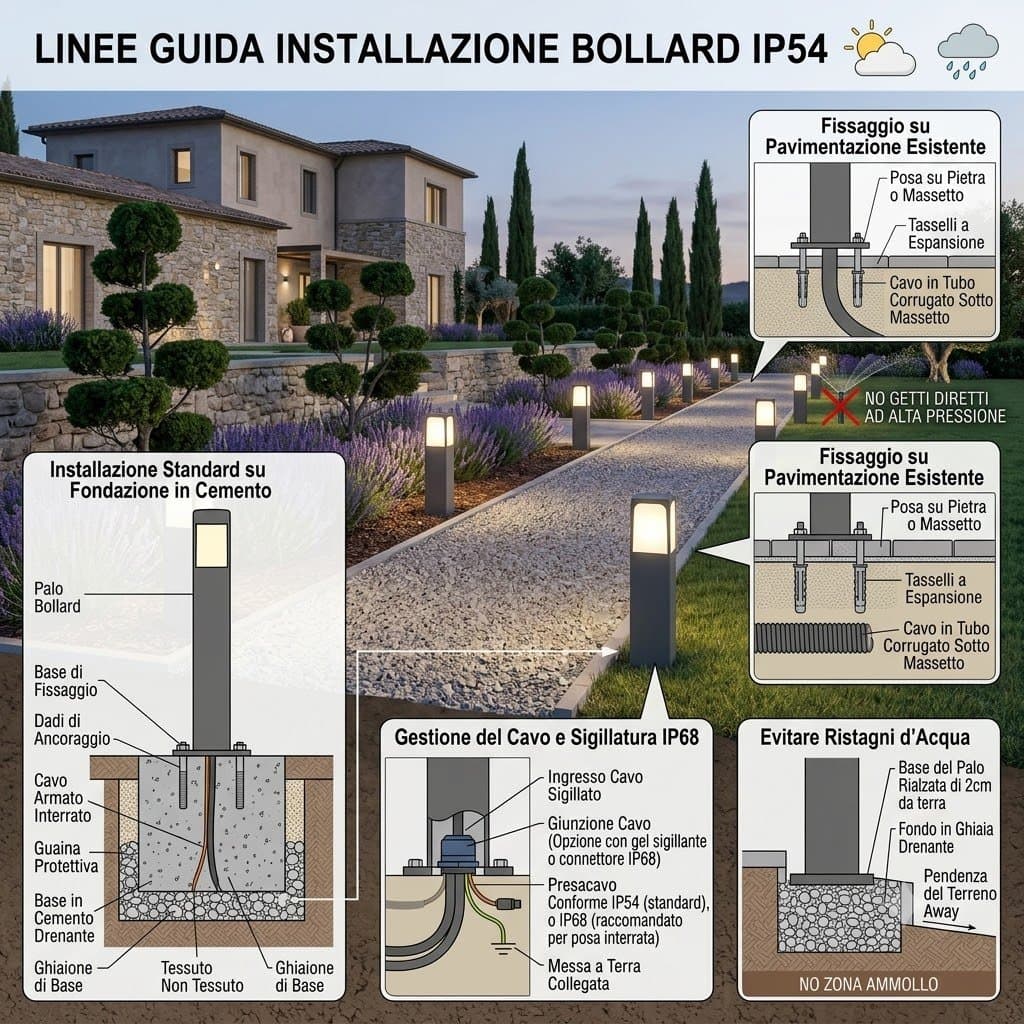 Lampioncino moderno Top Light YORK GA E27 LED IP54  alluminio policarbonato - 11