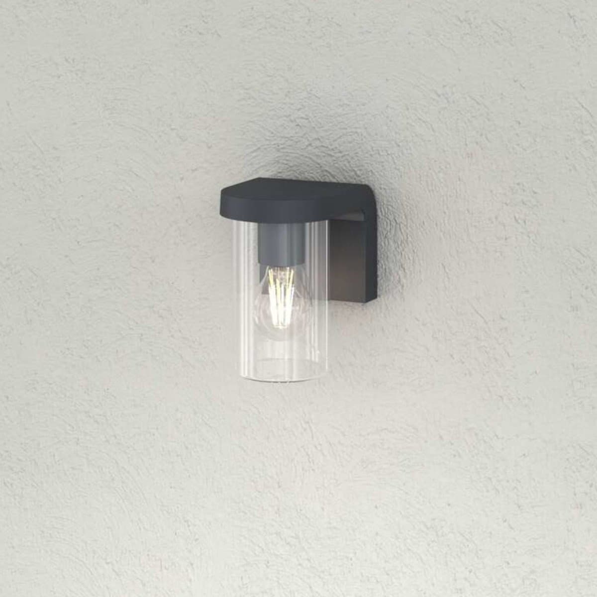 Applique moderno Top Light LUGANO AP GA E27 LED IP54 alluminio vetro - 2