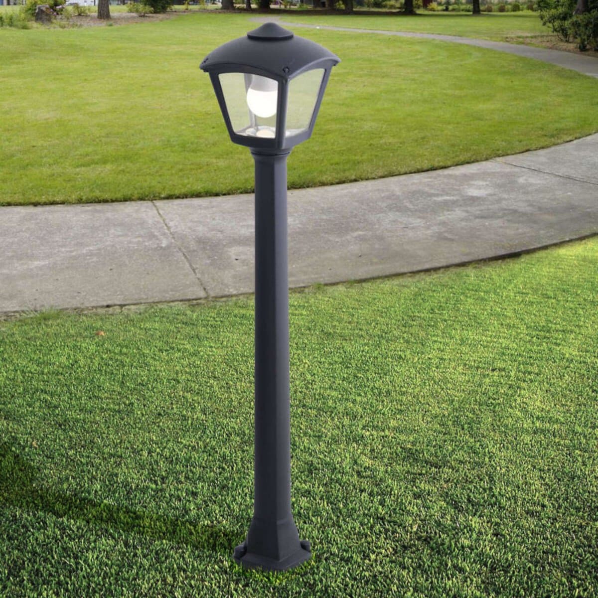 Lampioncino moderno Top Light LERICI PA100 E27 LED IP55 resina PMMA - 2
