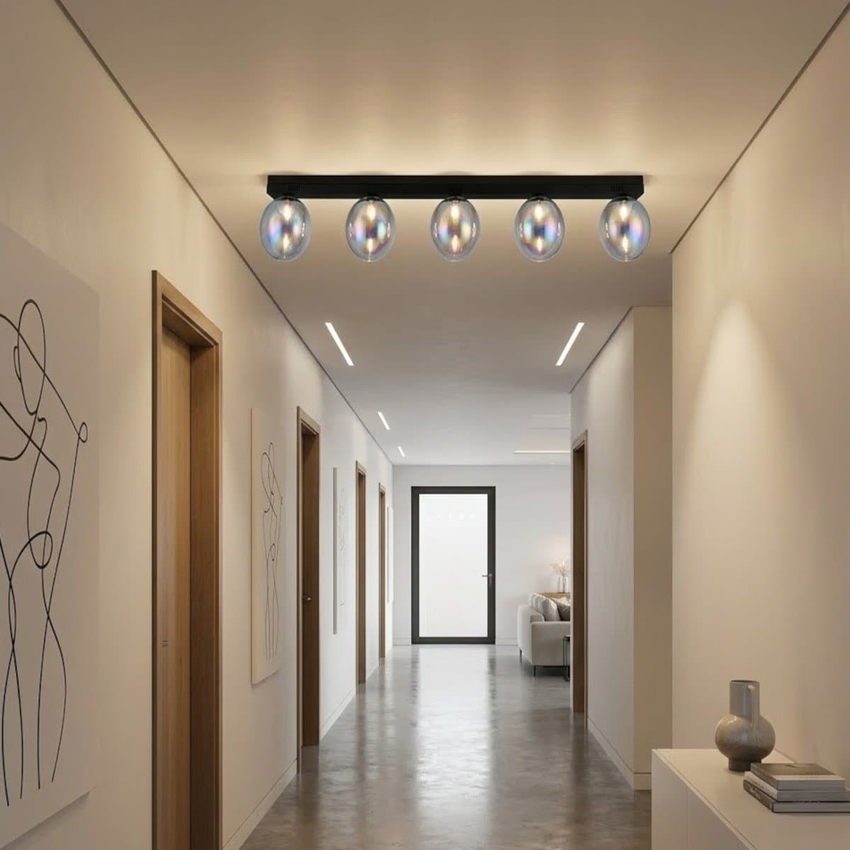 Plafoniera moderna Illuminando UVA G9 LED PL UVA 130+5xVE UVA  metallo vetro - 2