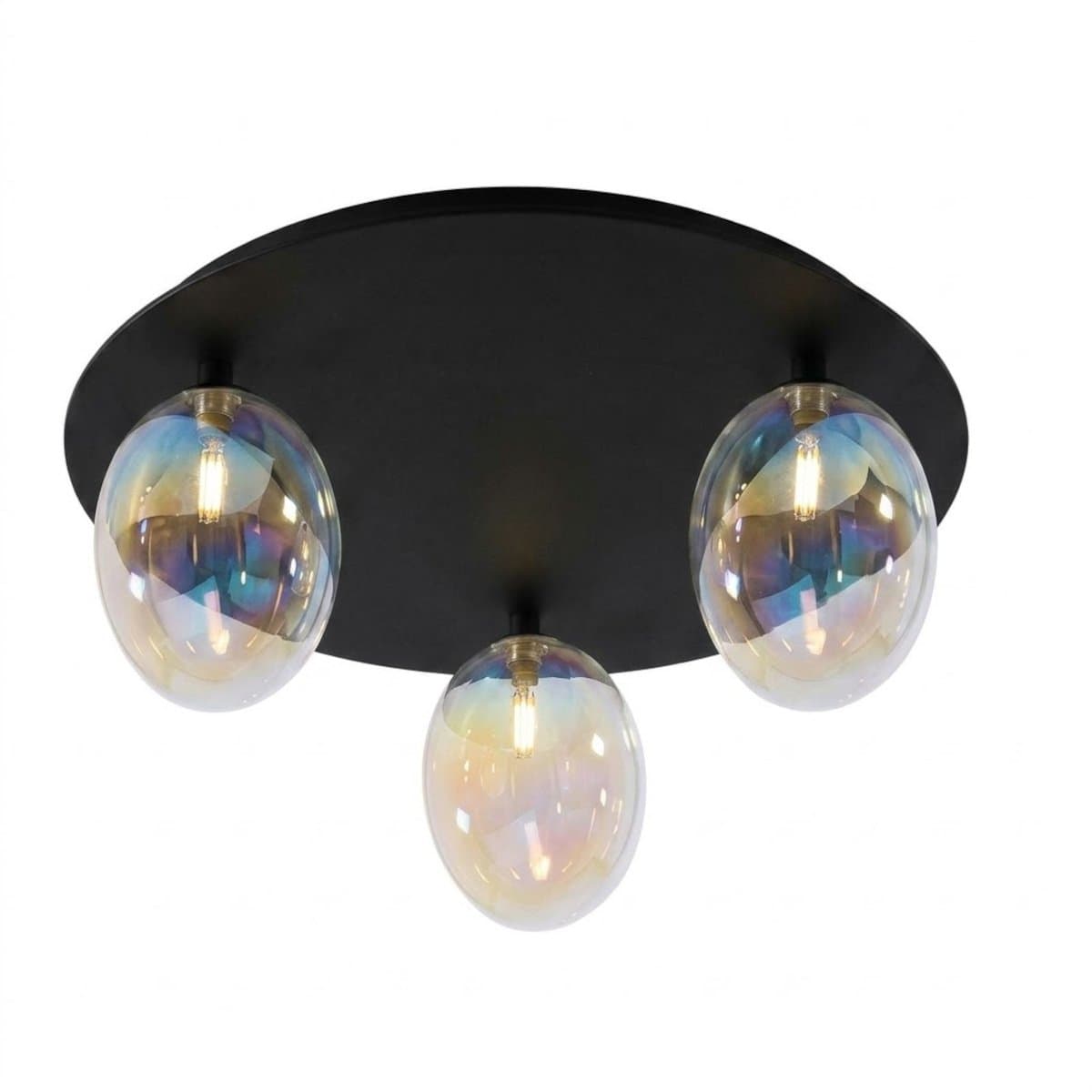 Plafoniera moderna Illuminando UVA G9 LED PL UVA 40 F3+3xVE UVA metallo vetro - 3