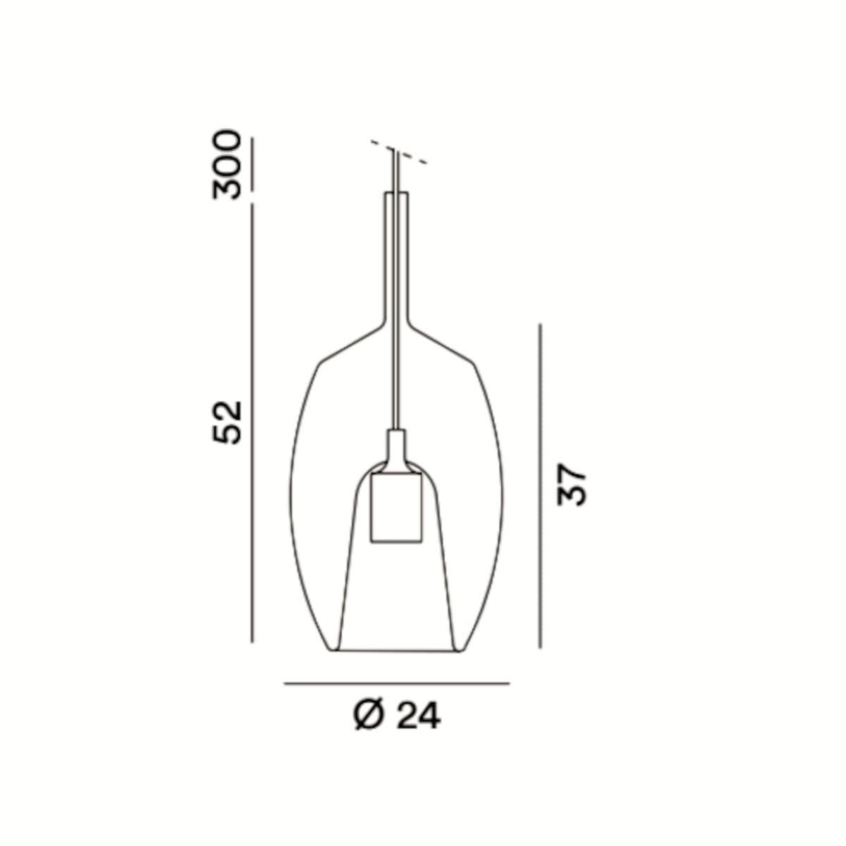 Lampadario moderno Perenz illumina RAIN 8255+6747 CL E27 LED vetro metallo - 7