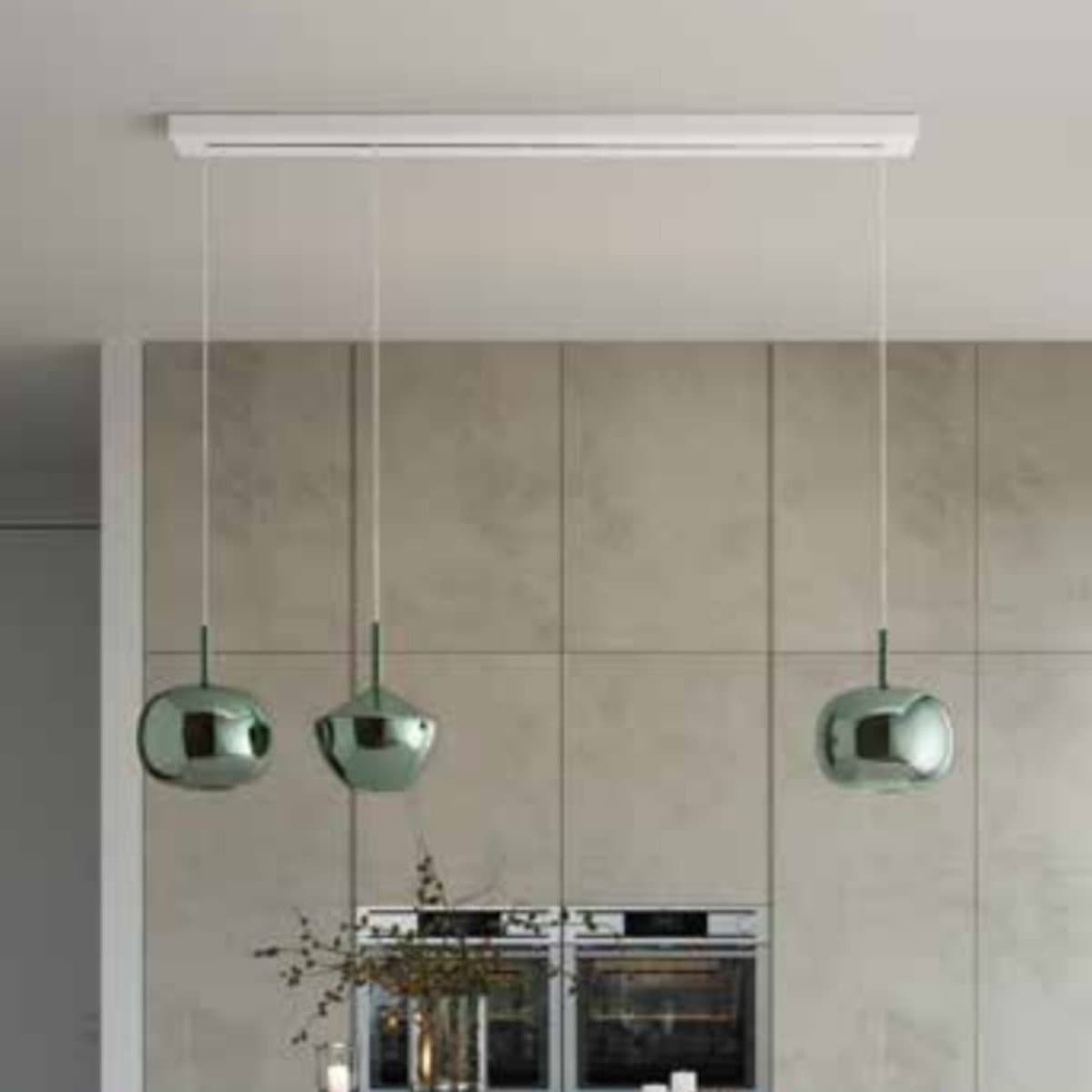 Lampadario moderno Perenz illumina RAIN composizione E27 LED metallo vetro - 3