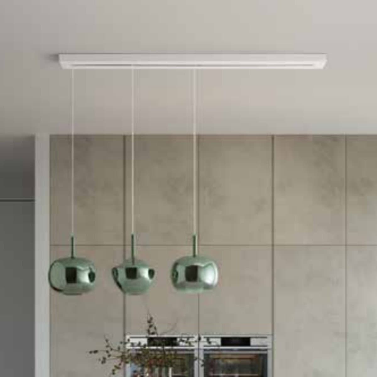 Lampadario moderno Perenz illumina RAIN composizione E27 LED metallo vetro - 4