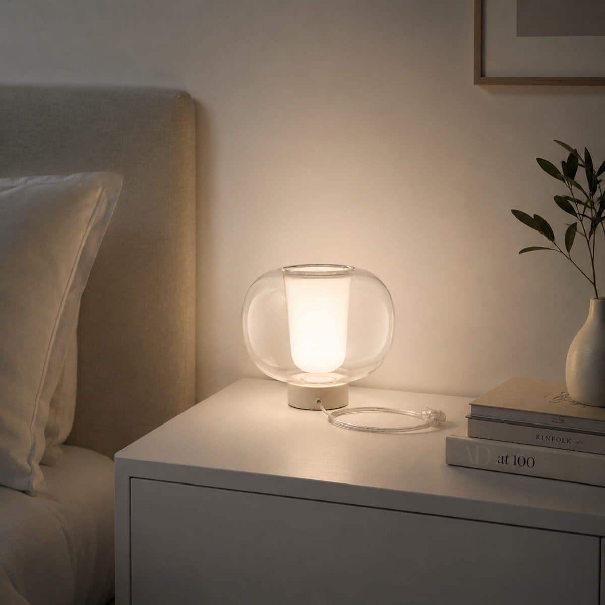 Abat-jour moderna Perenz illumina RAIN 8584+8602B E27 LED vetro metallo - 2