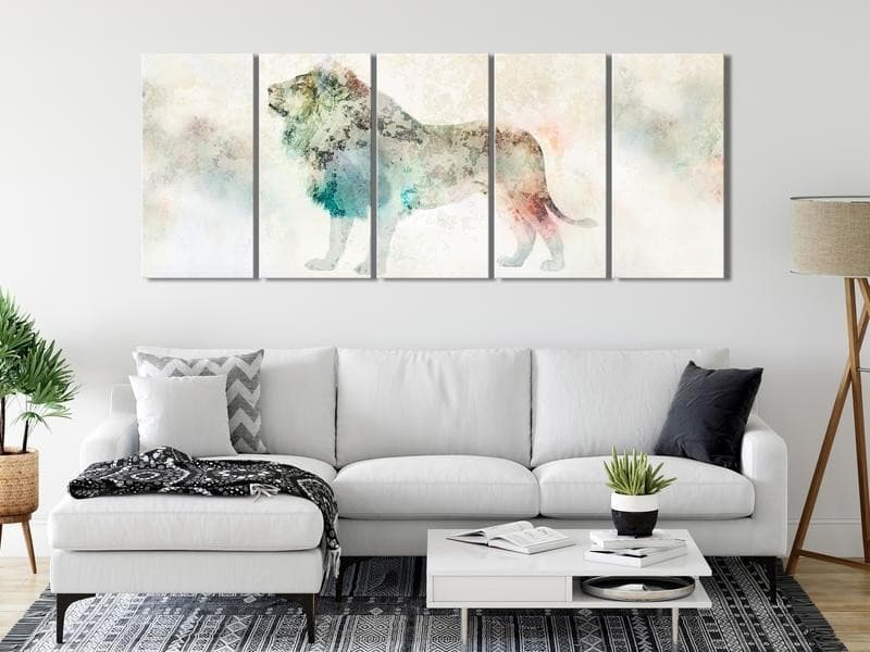 Quadro - Colourful King (5 Parts) Narrow - 2