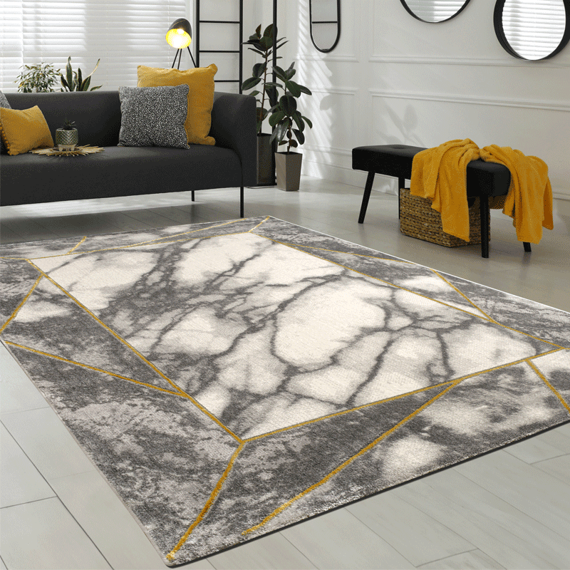 Tappeto moderno per salotto effetto marmo Marble - 5