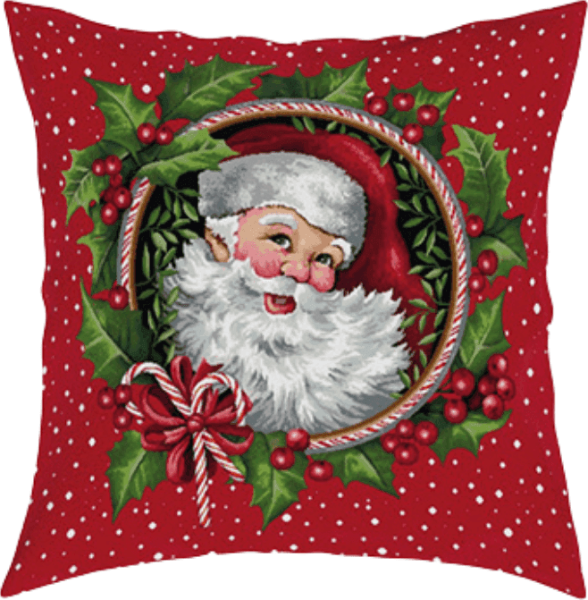 Cuscino natalizio Vingi Ricami Santa Claus - 2