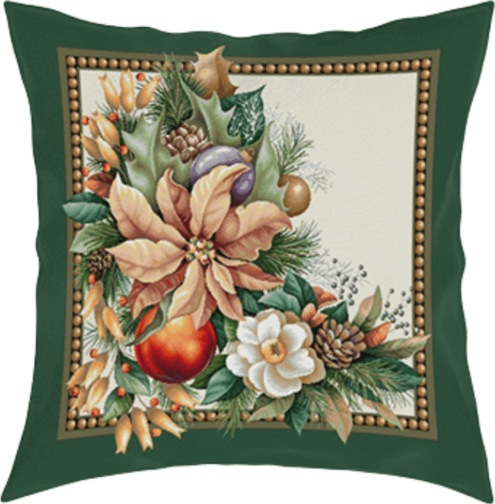 Cuscino natalizio Vingi Ricami Green - 2