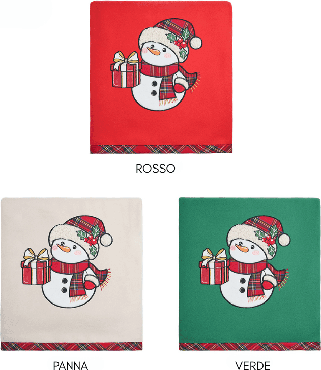 Plaid Natale Vingi Ricami Pupazzo - 2